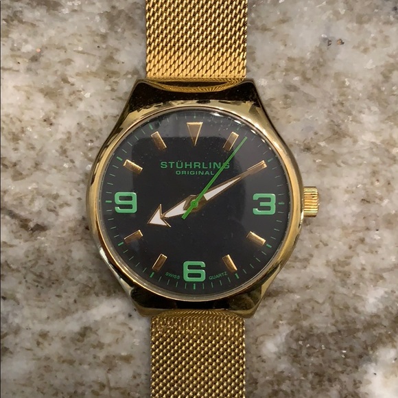 Stuhrling Original Accessories - Stuhrling Original Gold Watch Stuhrling Original Accessories - Stuhrling Original Gold Watch